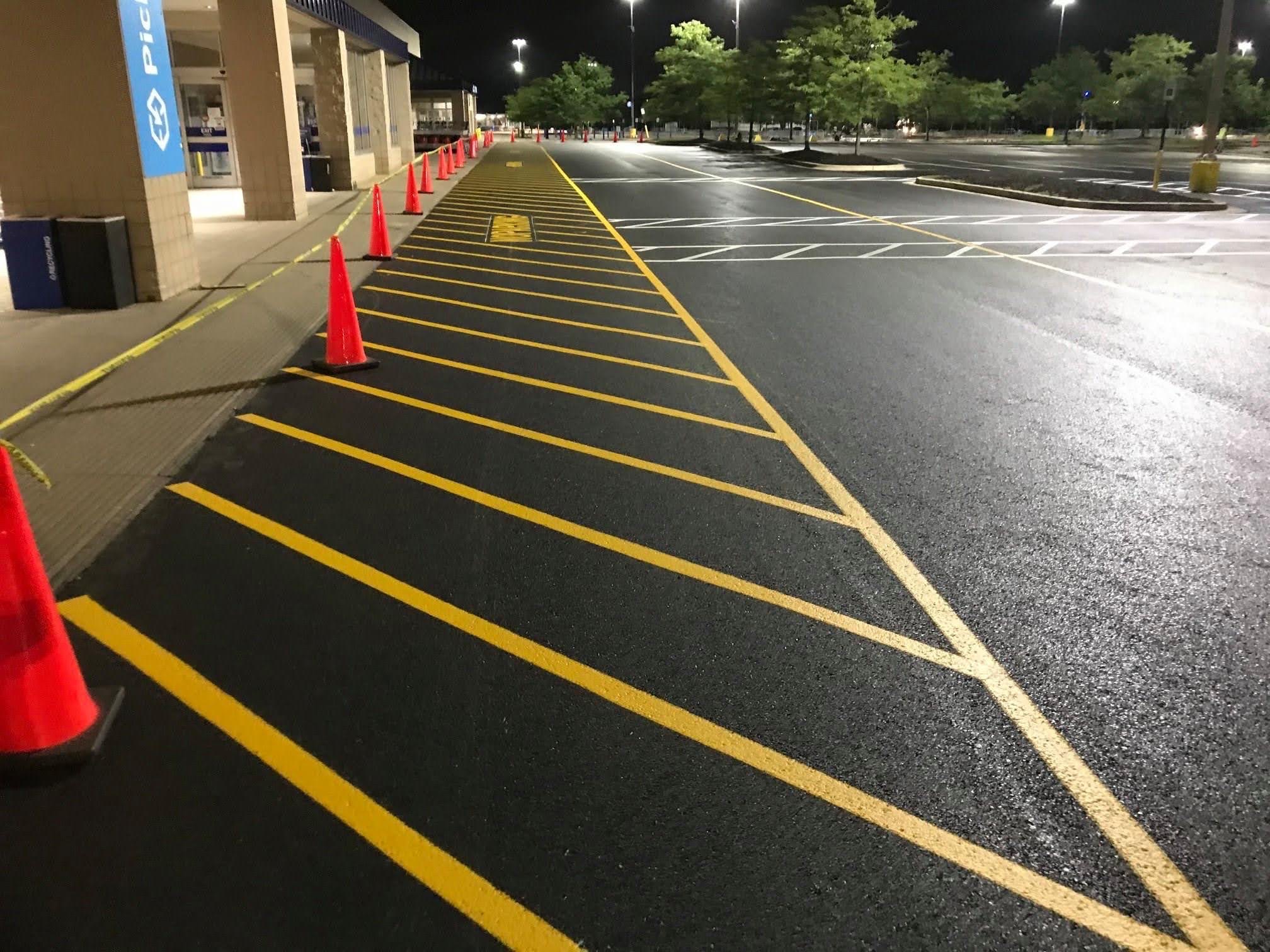 Professional line painting and pavement marking services in Kamloops BC